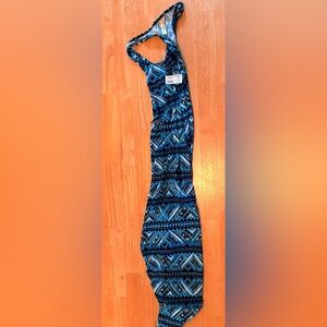 Blue Patterned Kids One Piece